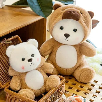 Brown Hoodie Teddy Plush (35 Cm)