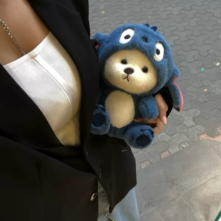 Imported Hoodie Teddy Plush Toy With Removable Cap (35 cm)