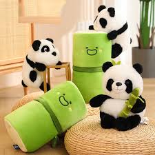 Bamboo Panda and Hoodie Teddy Plush Toy Combo