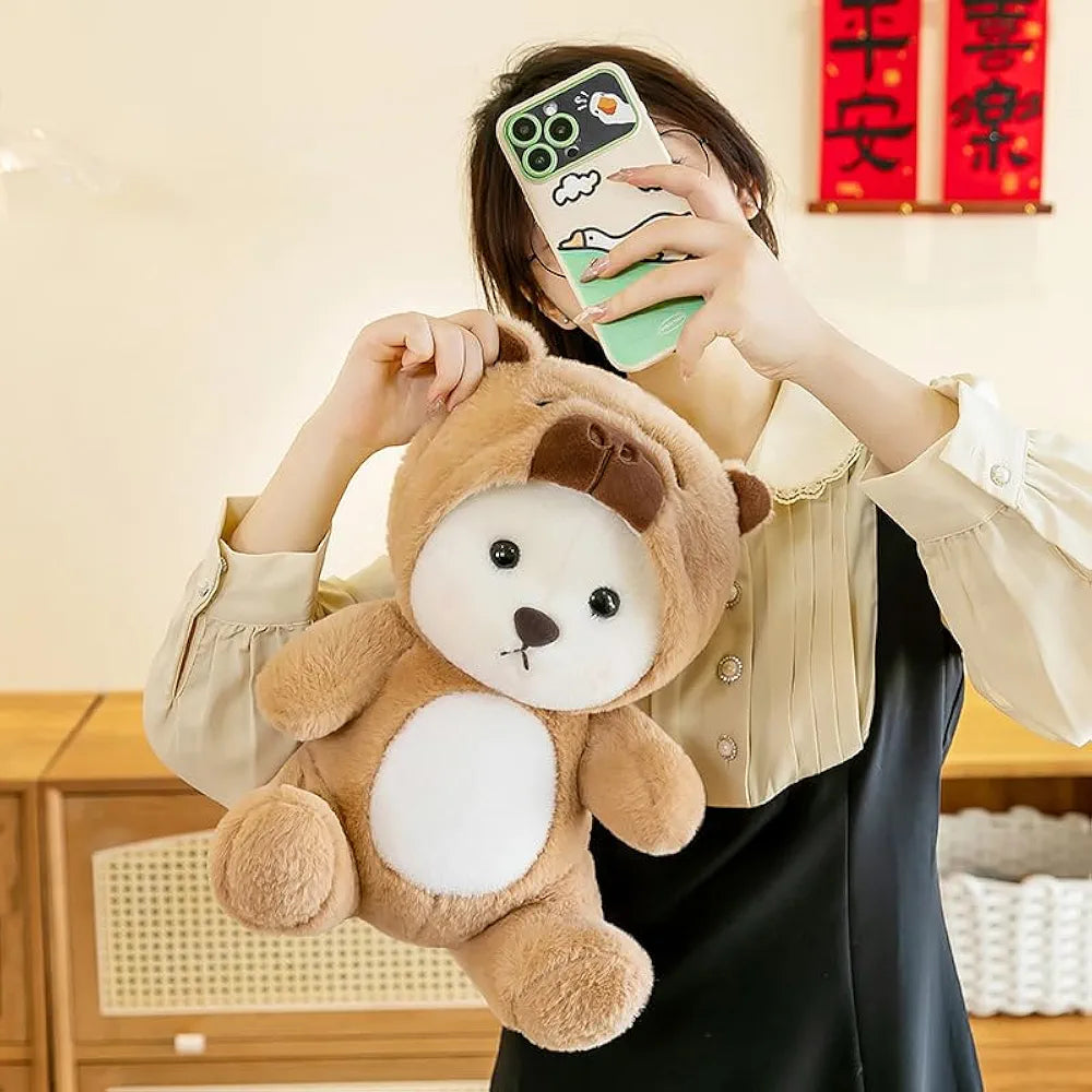 Brown Hoodie Teddy Plush (35 Cm)