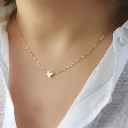 Mini Heart 18K Gold Plated Anti Tarnish Necklace