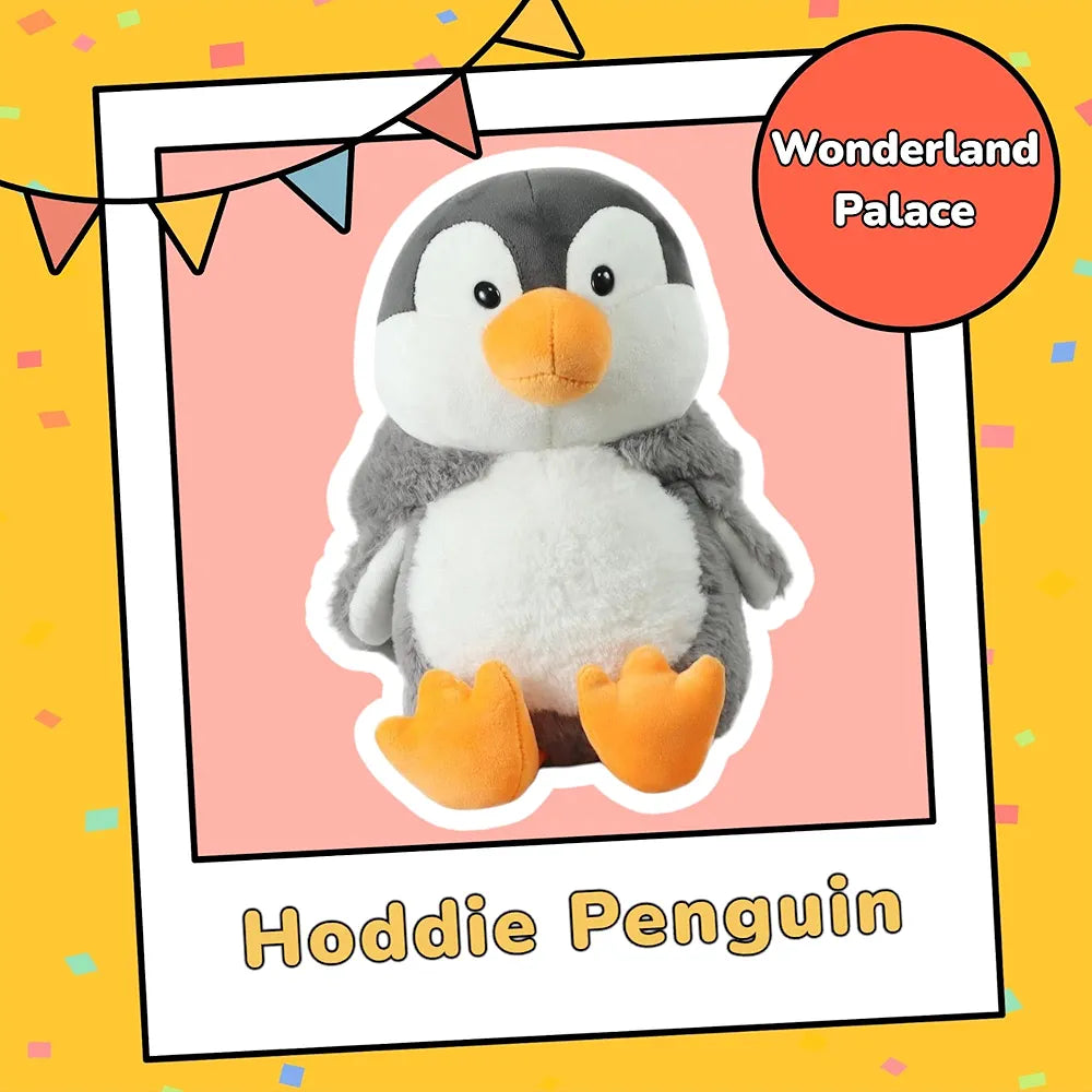 Cute Removable Cap Hoodie Penguine Plush (25 cm)