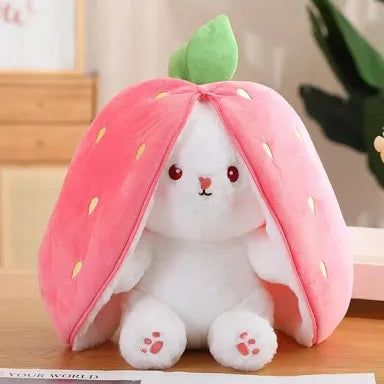 Big Size Strawberry Zipper Bunny (30 cm)