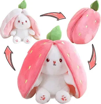 Big Size Strawberry Zipper Bunny (30 cm)
